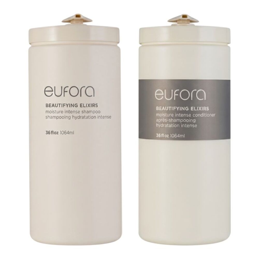 Eufora Beautifying Elixir Moisture Intense Shampoo & Conditioner 36 Oz Set
